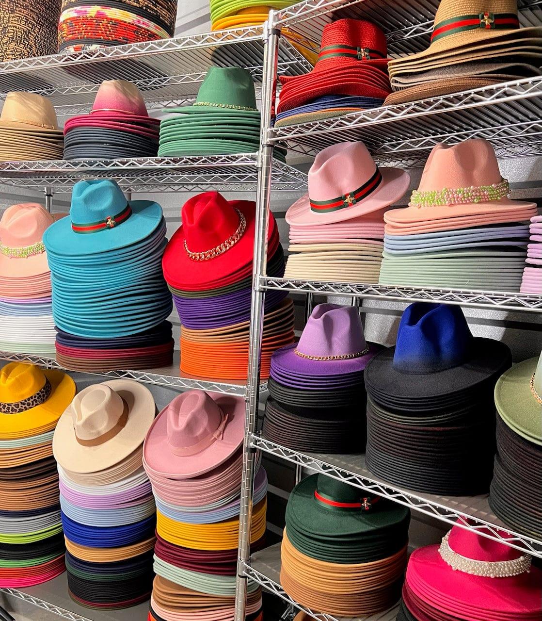 Boho Stiff  Fedora Hat-2