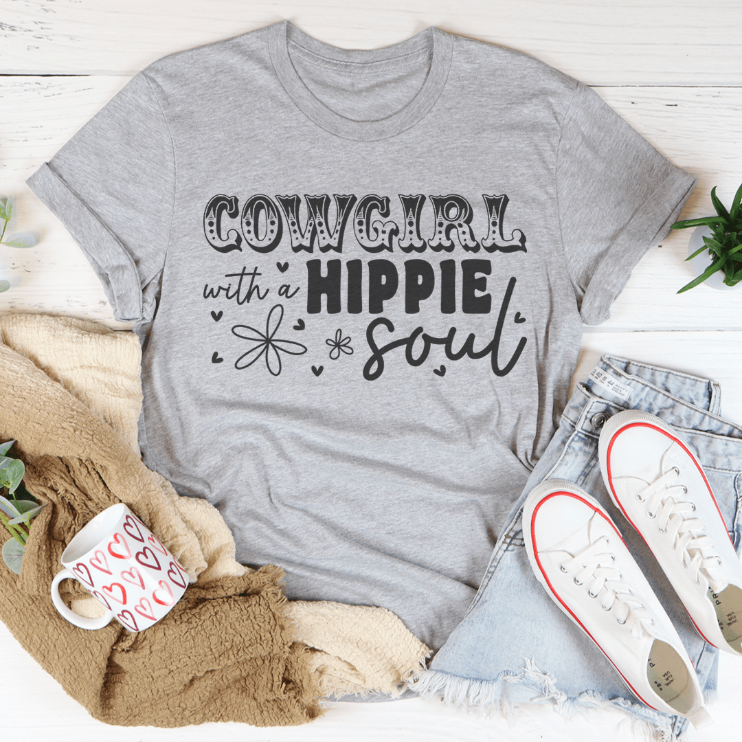 Cowgirl With Hippie Soul Tee-2