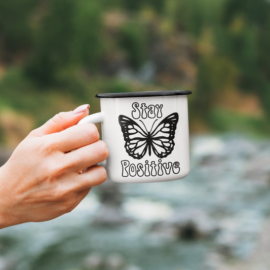 Stay Positive Boho Mug-0